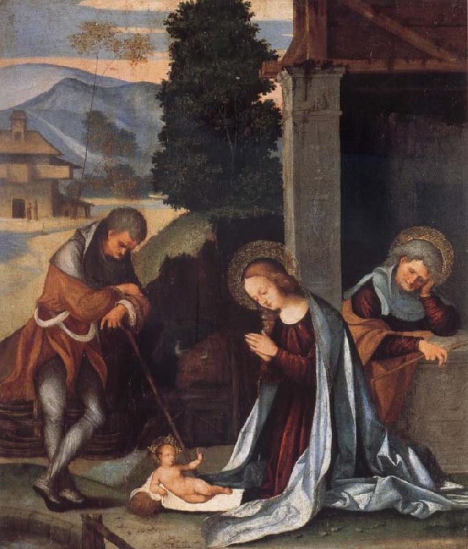 Lodovico Mazzolino The Nativity oil painting image